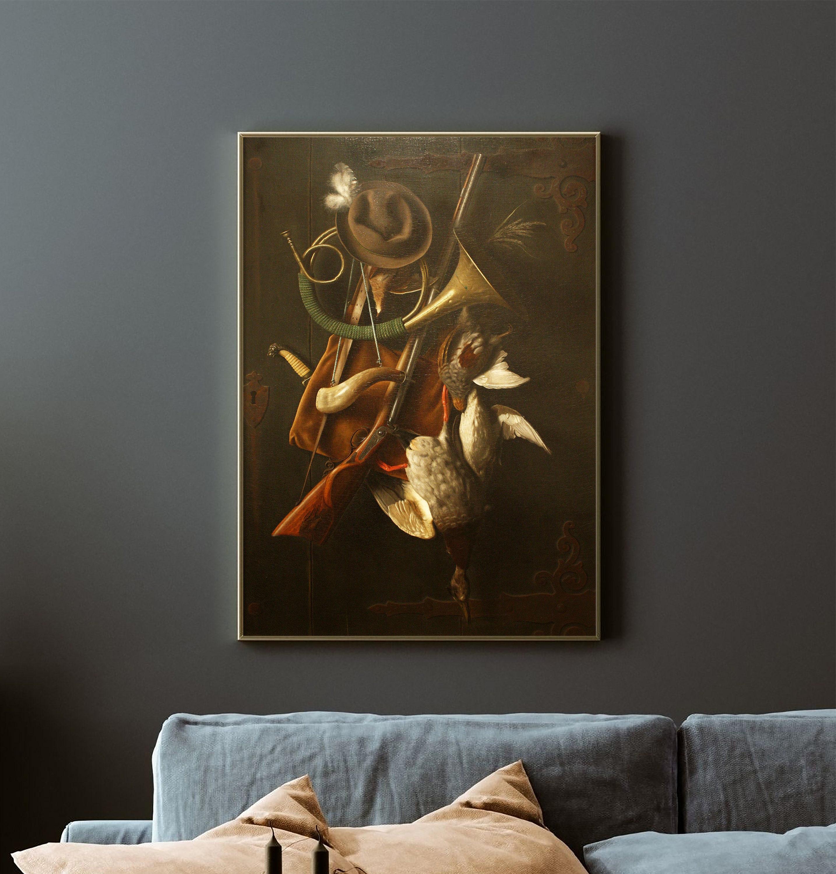 William Michael Harnett After The Hunt 1883 Still Life Vintage Oil Awesome Poster (No Frame) William Michael Harnett After The Hunt 1883 Still Life Vintage Oil Awesome Poster (No Frame)