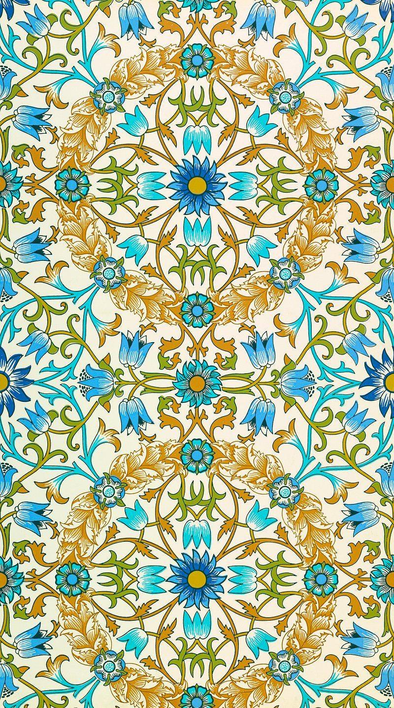William Morris Arabesque Vintage Pattern Trending Style Poster (No Frame) William Morris Arabesque Vintage Pattern Trending Style Poster (No Frame)