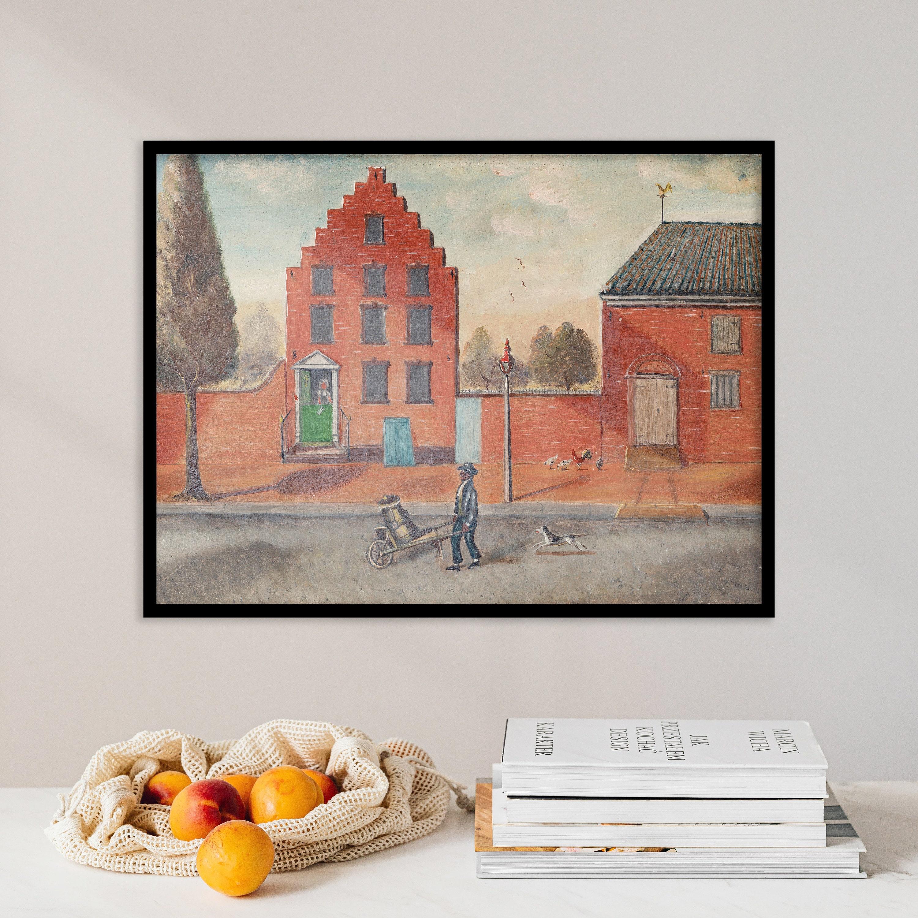 William P Chappel Buttermilk Pedlar 1870 Pastel Architecture Awesome Poster (No Frame) William P Chappel Buttermilk Pedlar 1870 Pastel Architecture Awesome Poster (No Frame)