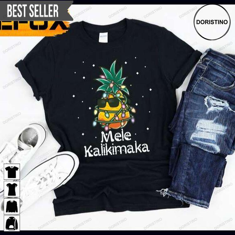 Mele Kalikimaka Pineapple Christmas Tree Christmas Gift Shirt Mele Kalikimaka Pineapple Christmas Tree Christmas Gift Shirt
