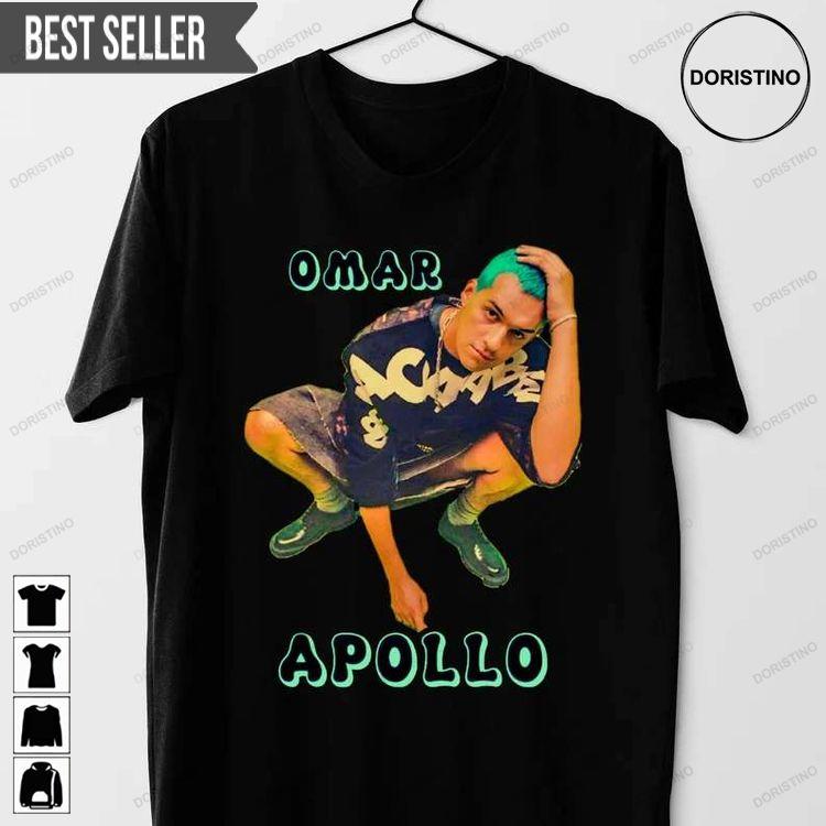 Omar Apollo Singer Music Black Shirt Omar Apollo Singer Music Black Shirt