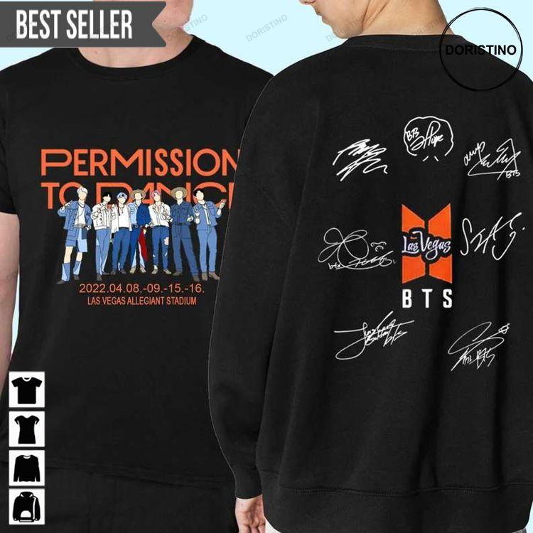 Permission To Dance Bts 2022 Tour Tshirt Permission To Dance Bts 2022 Tour Tshirt