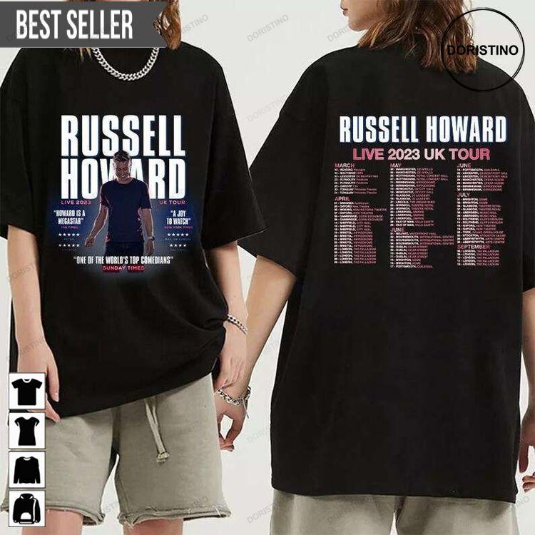 Russell Howard Live 2023 Uk Tour Concert Music Awesome Shirt Russell Howard Live 2023 Uk Tour Concert Music Awesome Shirt