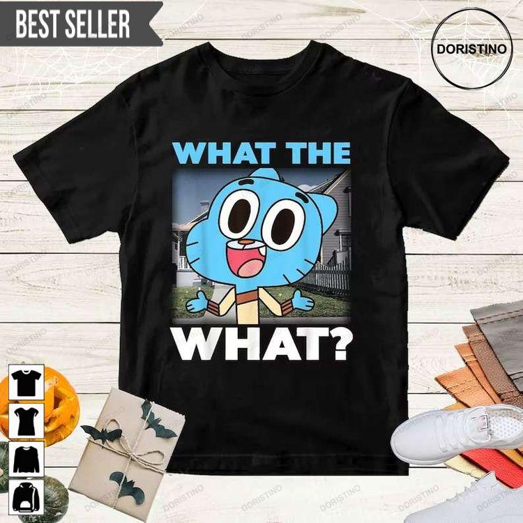 The Amazing World Of Gumball Watterson What The What Neighborhood Short-sleeve Shirt The Amazing World Of Gumball Watterson What The What Neighborhood Short-sleeve Shirt