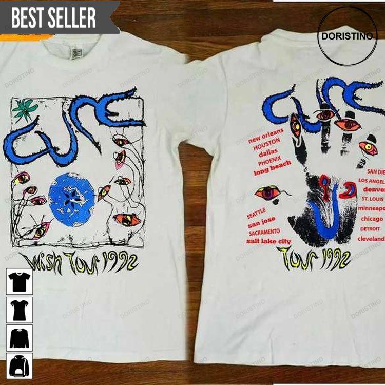 The Cure Wish Tour Vintage 1992 Tshirt The Cure Wish Tour Vintage 1992 Tshirt
