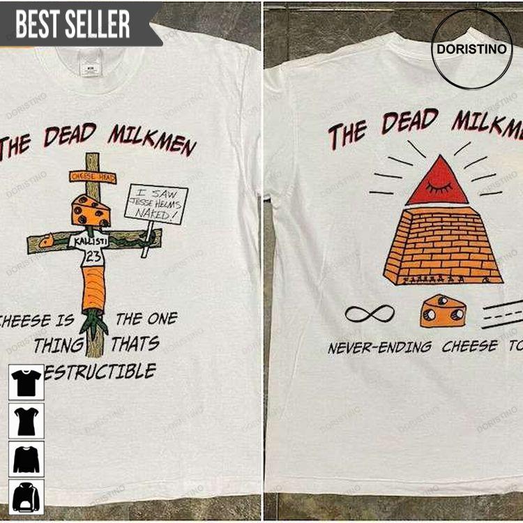 The Dead Milkmen The Never Ending Cheese Tour Short-sleeve Shirt The Dead Milkmen The Never Ending Cheese Tour Short-sleeve Shirt