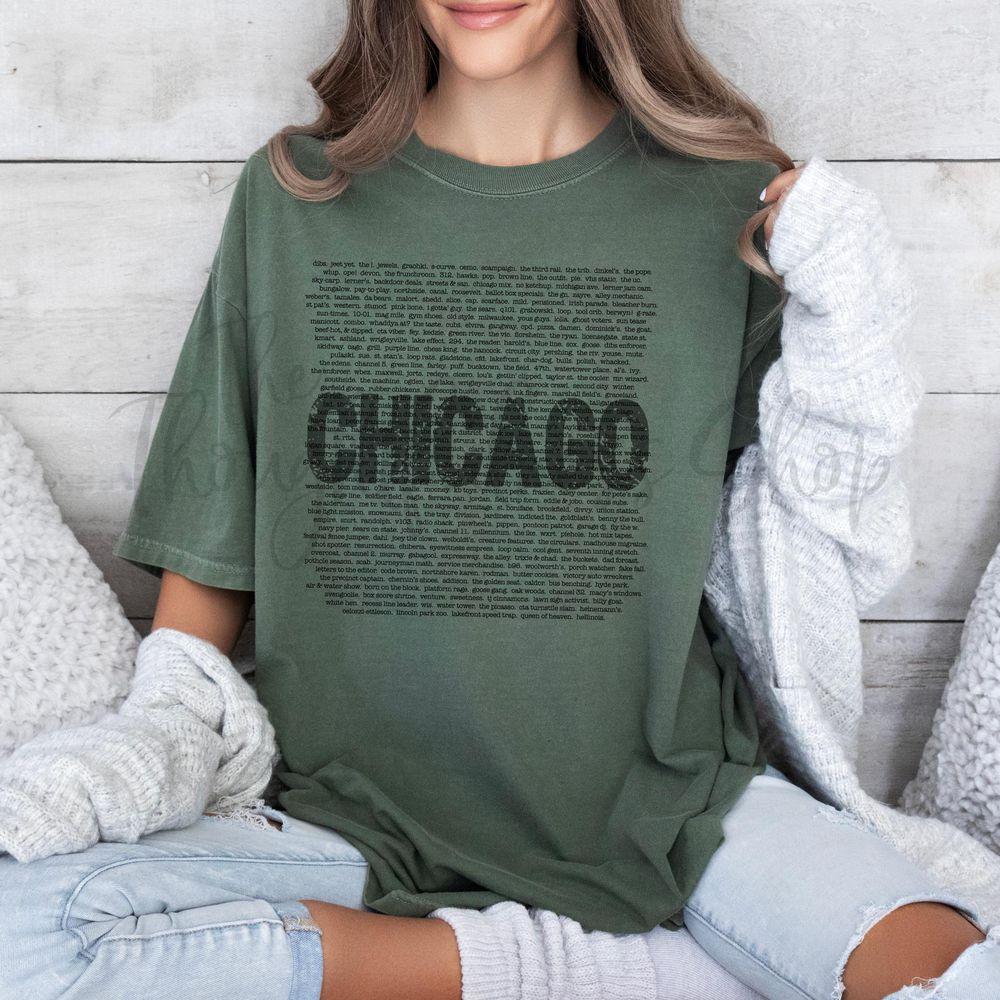 Chicago Word Cloud Shirt