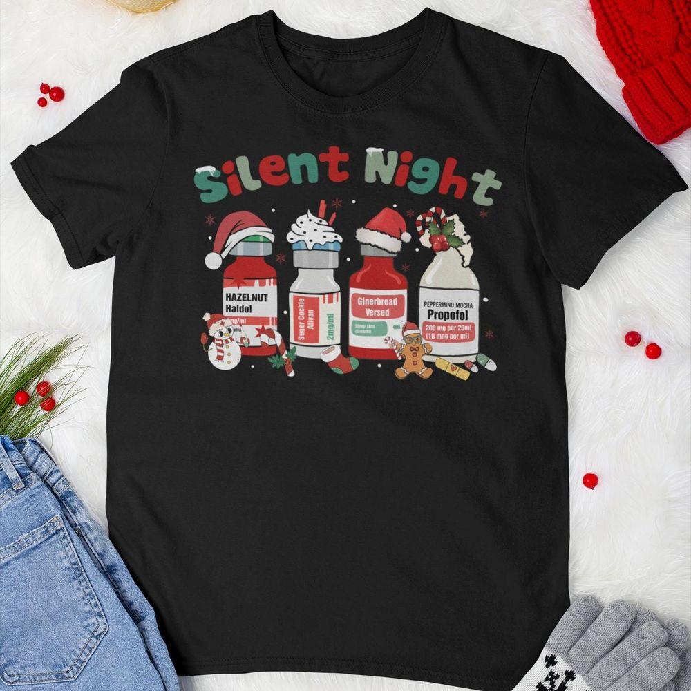 Christmas Icu Nurse Vintage Tshirt