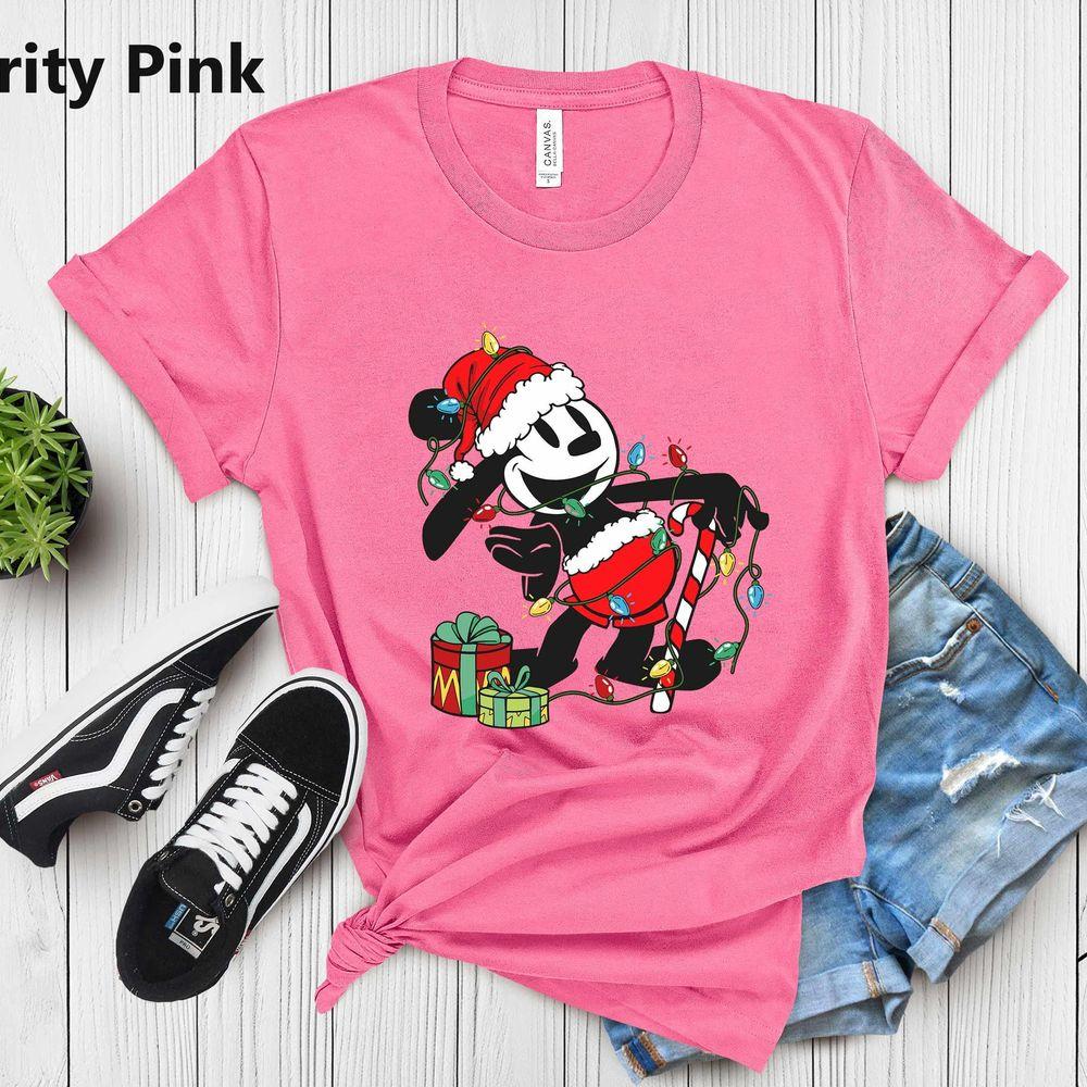 Disney Mickey Mouse Christmas Bow Awesome Shirt