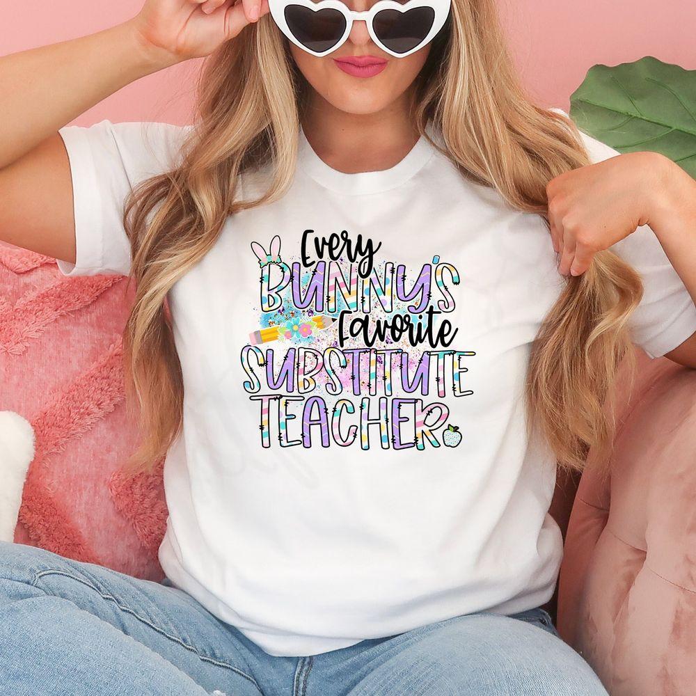 Easter Substitute Teacher Awesome Shirt