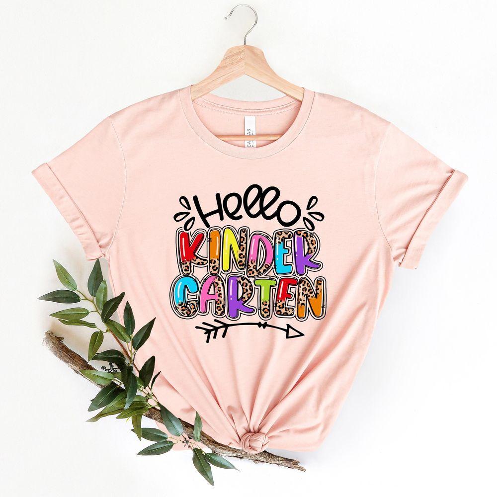 Hello Kindergarten Teach Love Inspire 2 Awesome Shirt