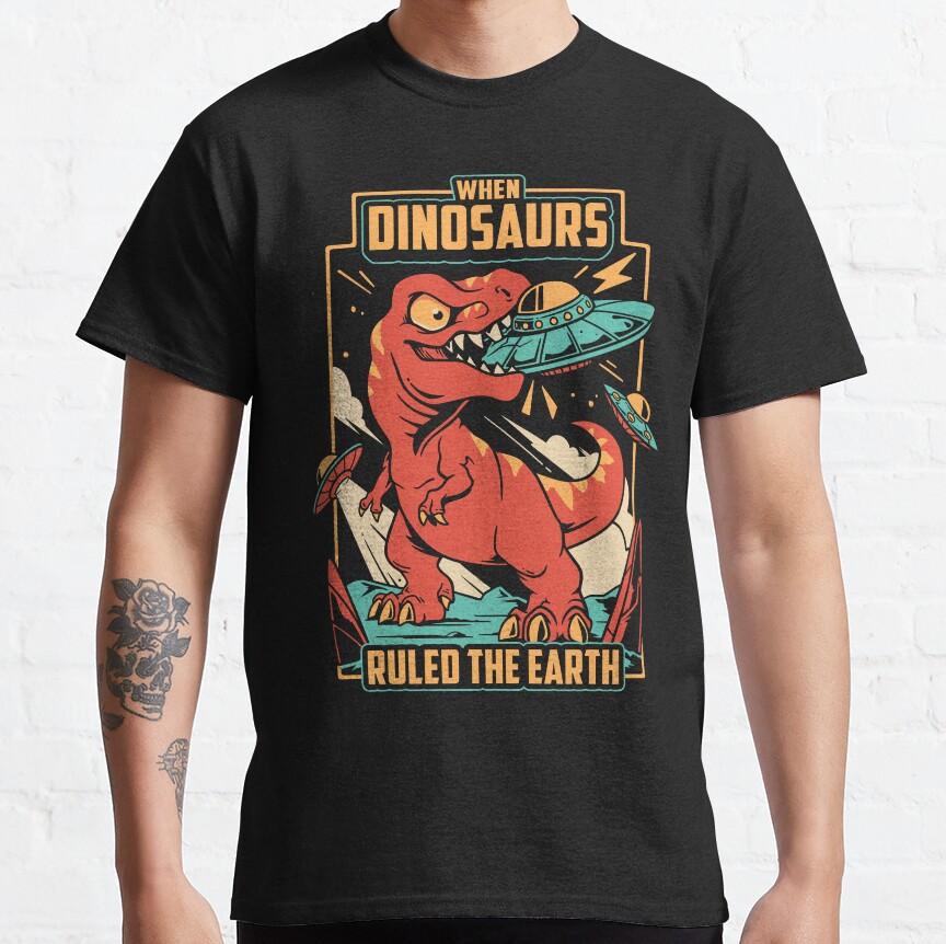 Jurassic Contact - T-rex Vs Ufo Shirt
