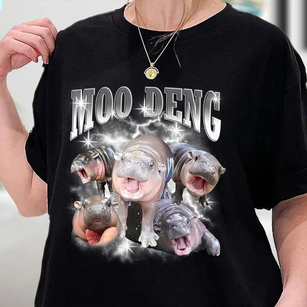 Moo Deng Bootleg Rap Tshirt
