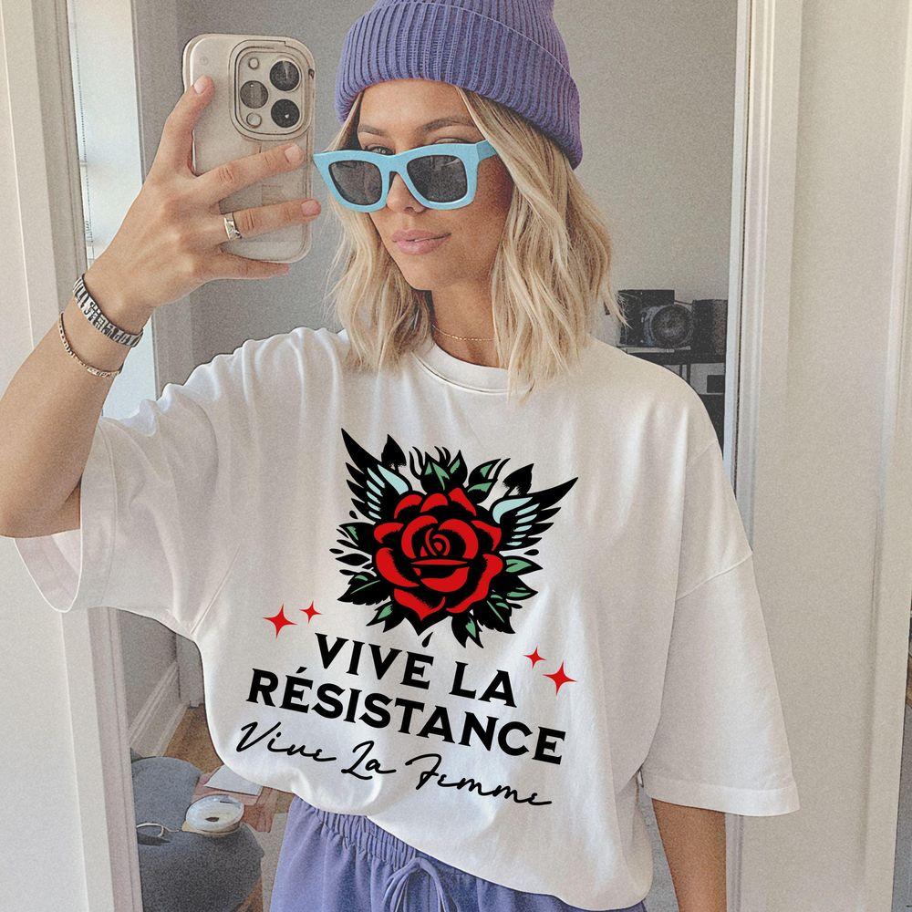 Vive La Rsistance Graphic Vive La Femme Shirt