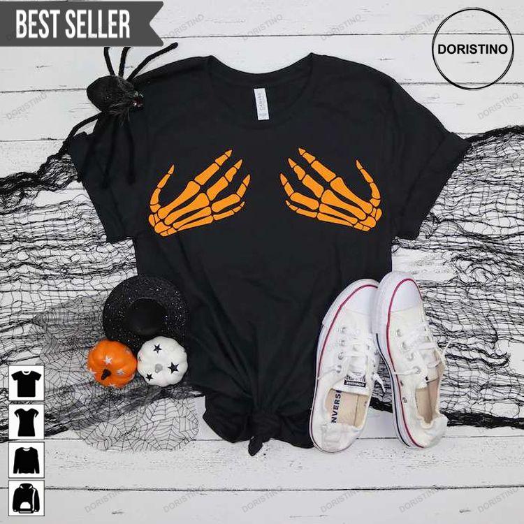 Skeleton Hand Halloween Tshirt Skeleton Hand Halloween Tshirt