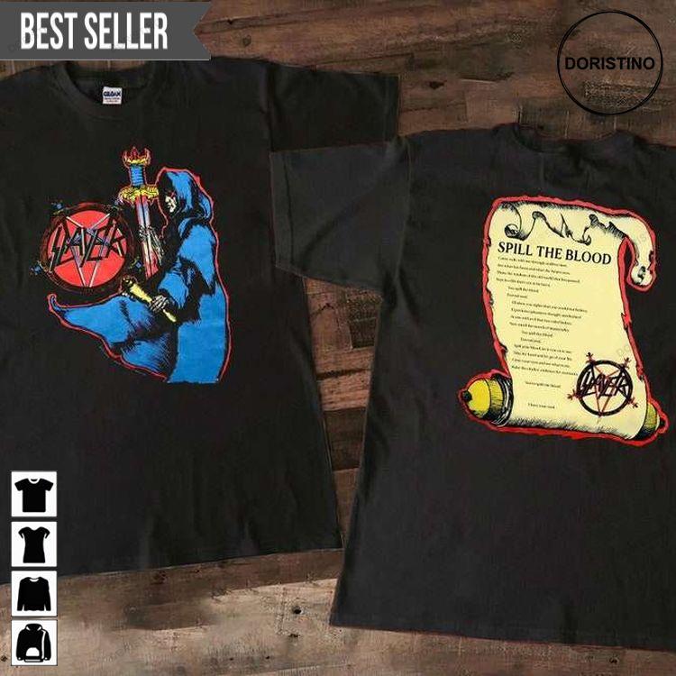 Slayer Spill The Blood Concert 1990 Shirt