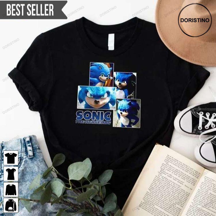 Pyjama 2 Pièces Sonic The Hedgehog Pour Garçon - T-shirt + Short - Tailles 3 à 8 Ans