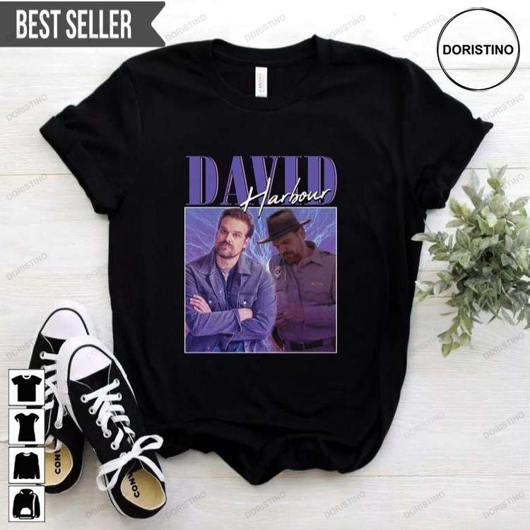 Stranger Things David Harbour Film Actor Tshirt Stranger Things David Harbour Film Actor Tshirt