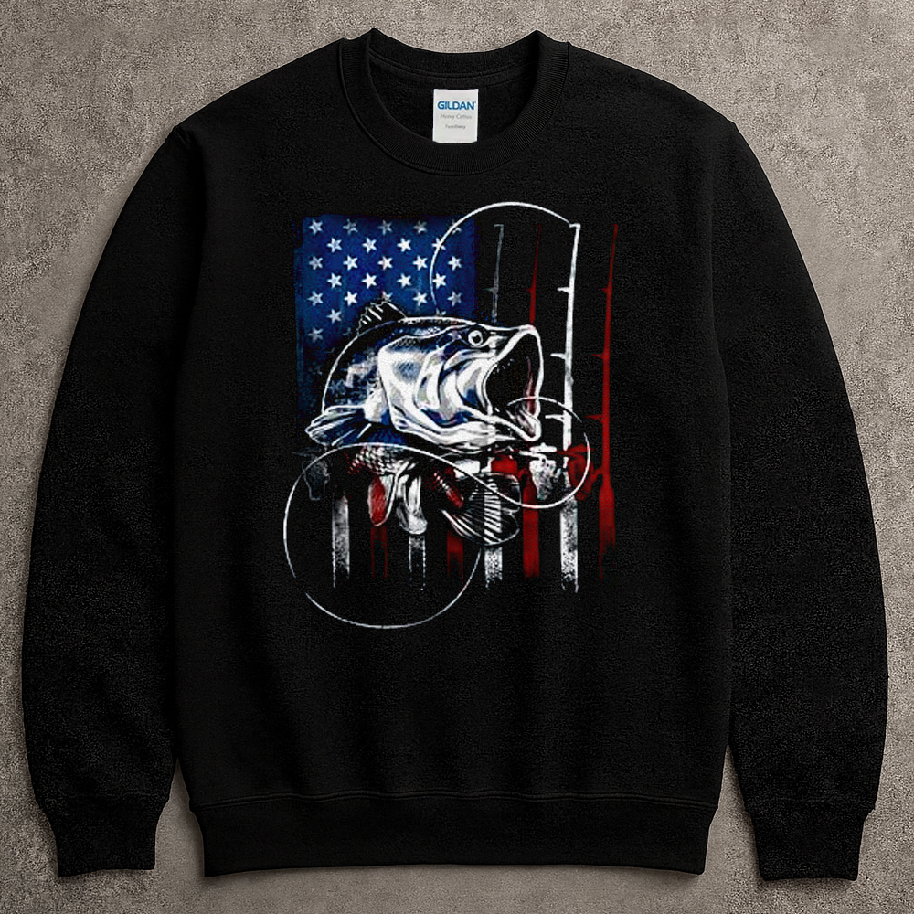 American Flag Fishing Vintage Limited Shirt