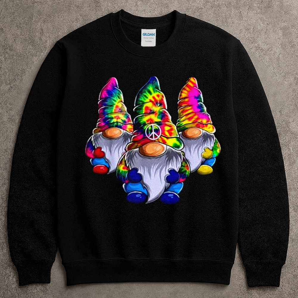 Funny Three Hippie Gnomes Tie Diy Limited Shirt